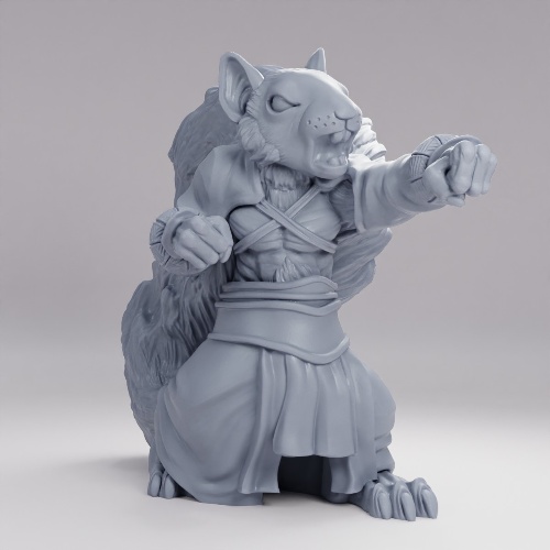 Picture of Squirrel Monk Pose A