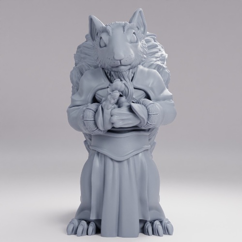 Picture of Squirrel Monk Pose B