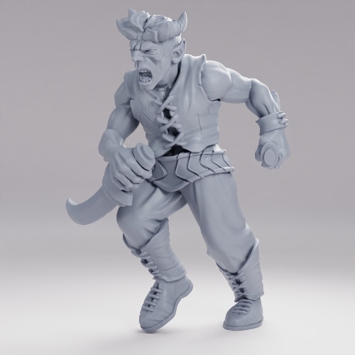Picture of Tiefling Rogue Male Pose A