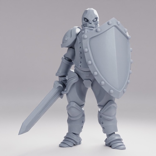 Picture of Warforged Fighter Pose C Shield