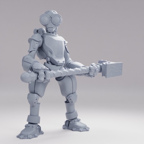 Picture of Warforged Hammer Pose B