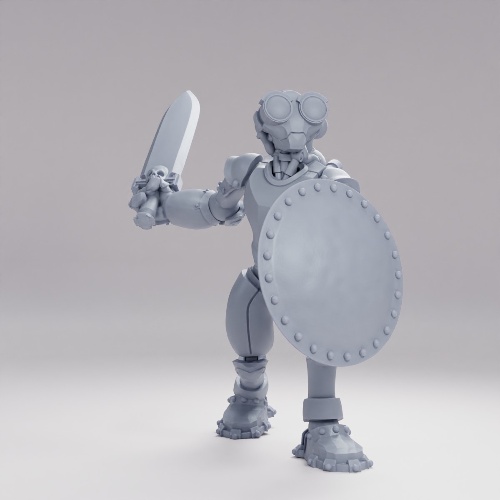Picture of Warforged Sword Pose A