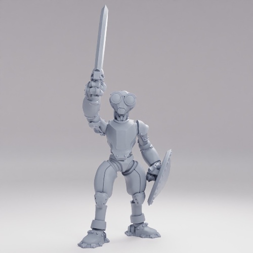 Picture of Warforged Sword Pose C