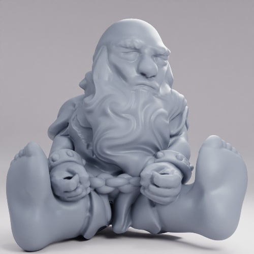 Picture of Dwarf Male Slave Exhausted