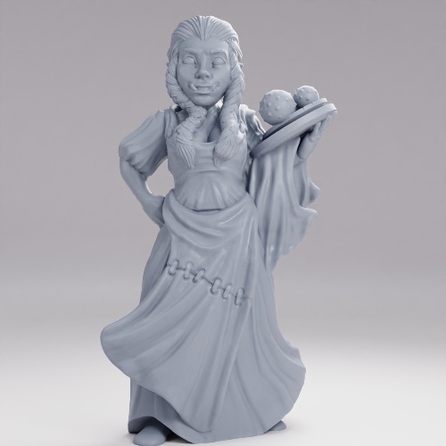 Picture of Half Orc Female Waitress