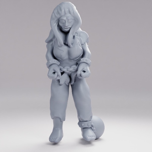 Picture of Human Female Slave Standing