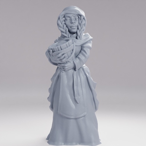 Picture of Human Female Washerwoman