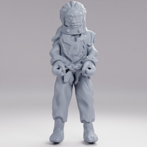 Picture of Human Male Slave Standing