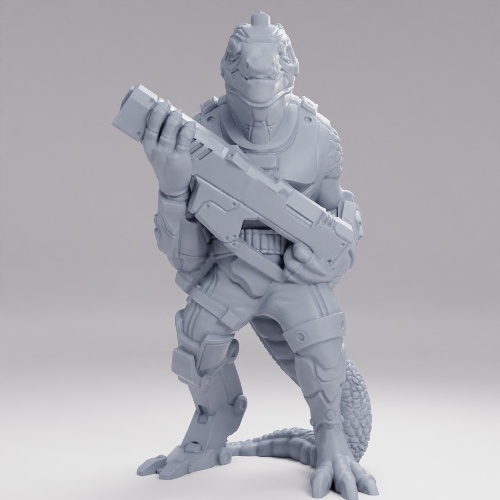 Picture of Lizard Alien Soldier
