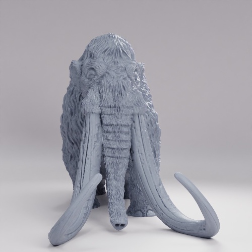 古代ツンドラのマンモス の画像