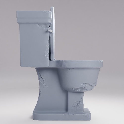 Picture of Toilet Damaged