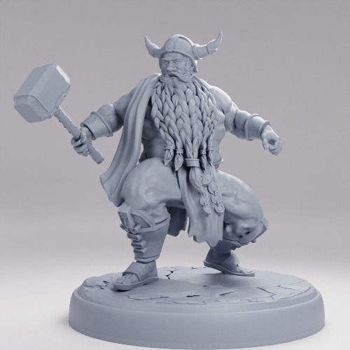 Picture of Adventurer Dwarf Fighting
