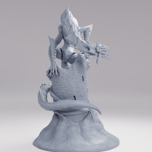 Picture of Ancient Frost Wyrm & Tower