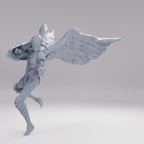 Picture of Animated Angel Statue Attacking