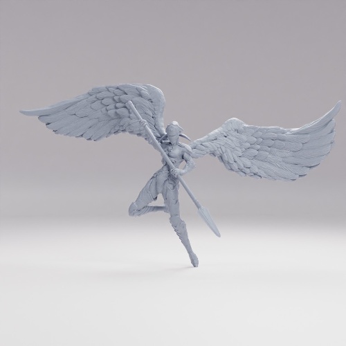 Picture of Animated Angel Statue Spear