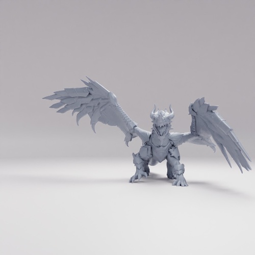 Picture of Armored Dragon Attacking