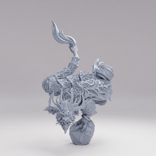 Picture of Armored Lung Dragon Flying