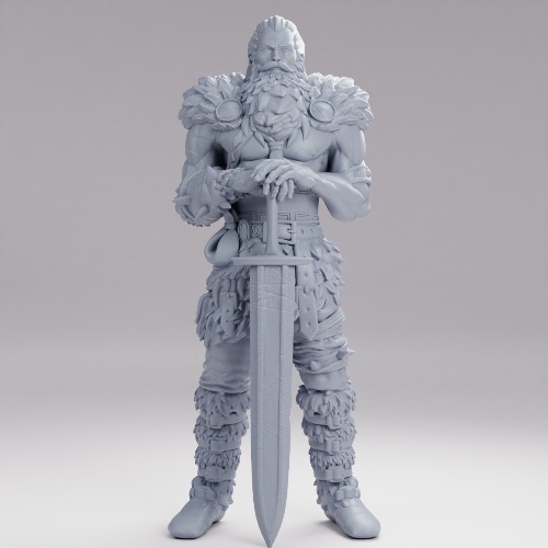 Picture of Barbarian Viking Warrior Standing