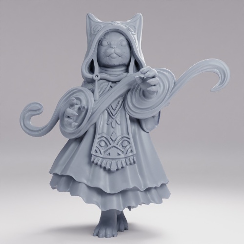Picture of Catfolk Warlock No Owl