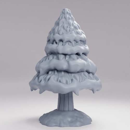 Picture of Cone Tree Medium With Snow