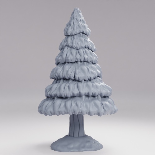 Picture of Cone Tree Tall Without Snow