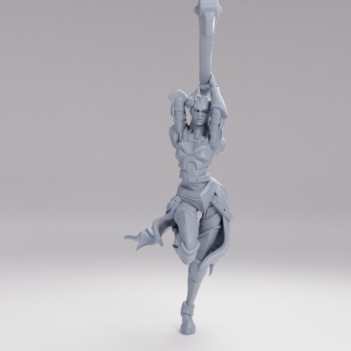 Picture of Dark Dragoon Lady Attacking
