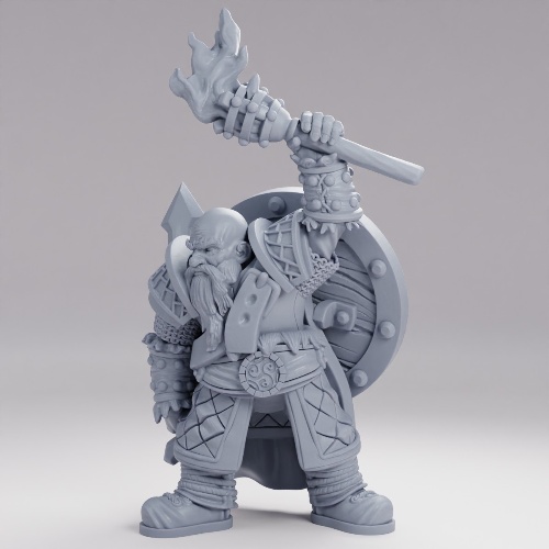 Picture of Dwarf Army Torch & Sword