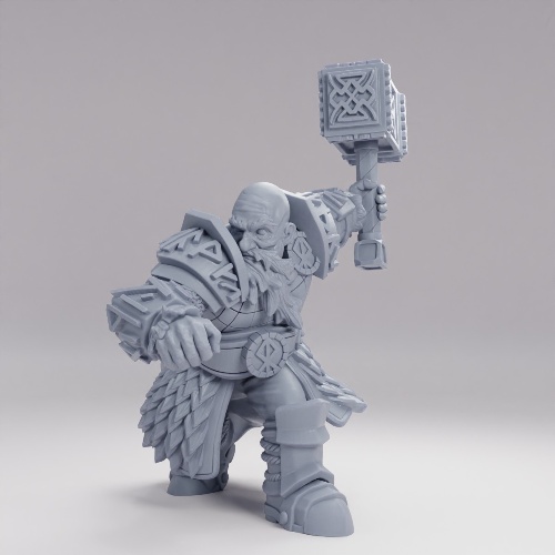 Picture of Dwarf Tribe Hammer Warrior
