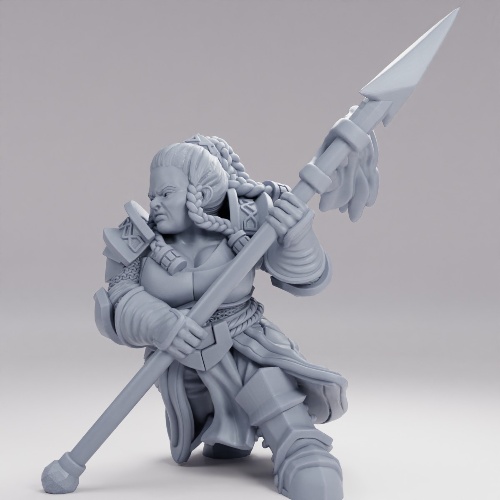 Picture of Dwarf Tribe Spear Valkyrie