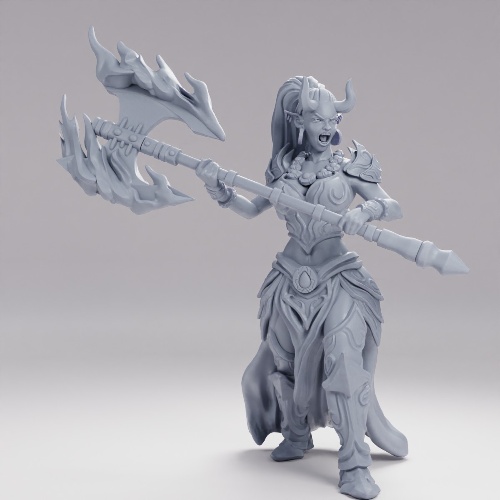 Picture of Efreeti Female Attacking Alt