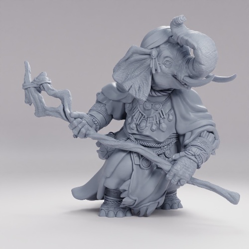 Picture of Elephant Folk Druid Attack