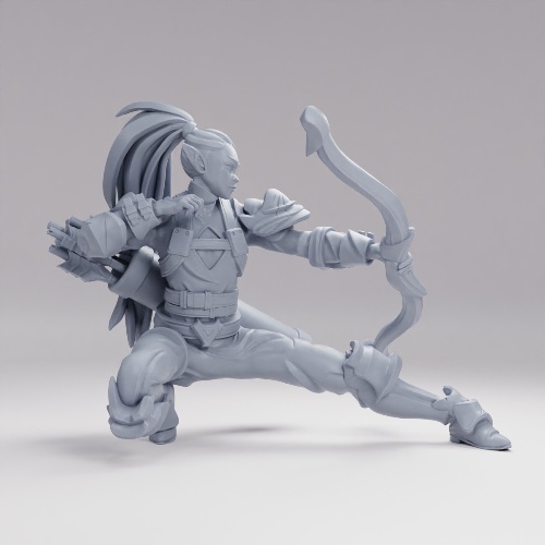 森の影の射手 の画像