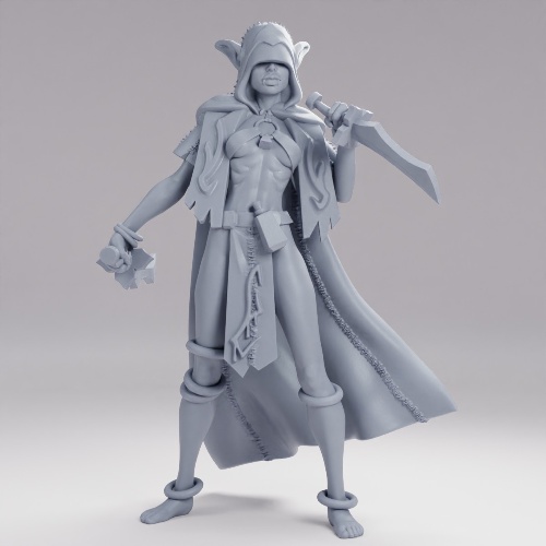 Picture of Elf Vampire Lady Stance  Dagger