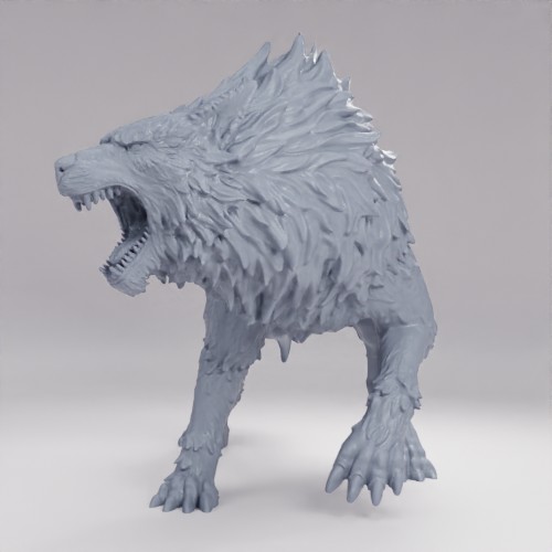 Picture of Fenrir Wolf Roaring
