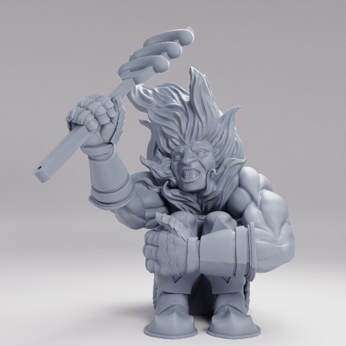 Picture of Fire Dwarf Sitting