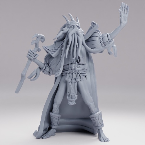 Picture of Fishfolk Monarch Pray