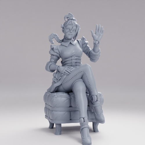 Picture of Frankenstein Maid Greeting