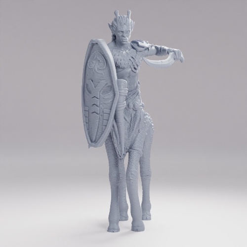 Picture of Giraffe Centaur Sword & Shield