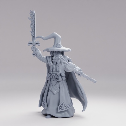 Picture of Gray Wizard Flame Sword