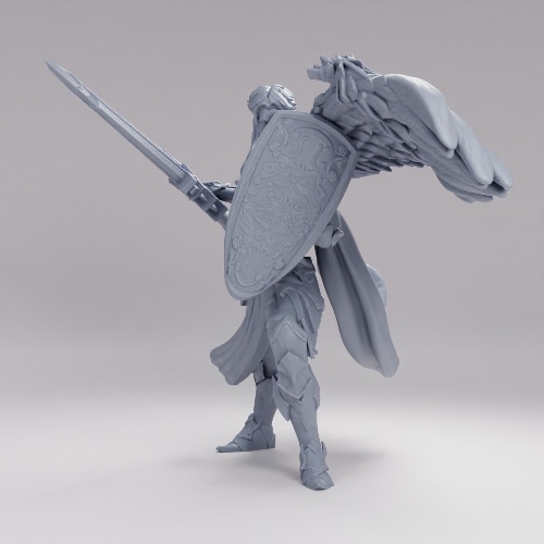 Picture of Half Angel Paladin Attacking