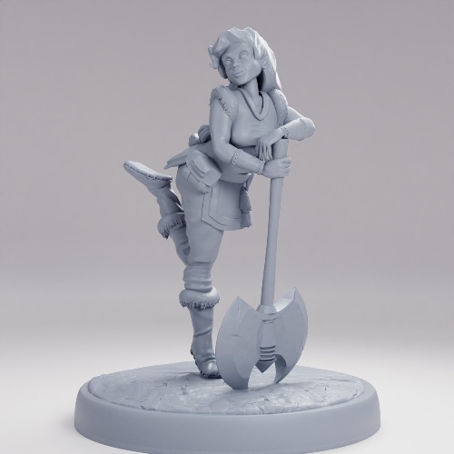 Picture of Half Dwarf Adventurer Posing