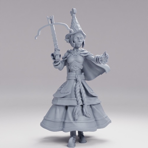 Picture of Half Elf Bard Crossbow