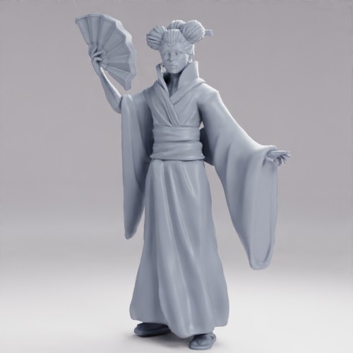 Picture of Karakuri Geisha Fan  A