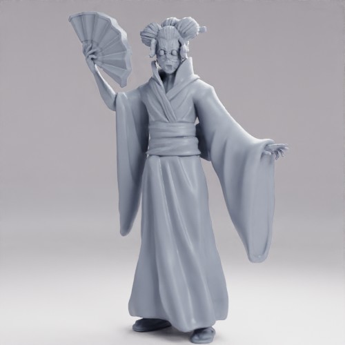 Picture of Karakuri Geisha Fan  B