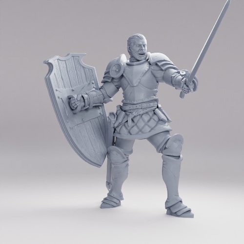 Picture of Knight Sir Tristan Attack