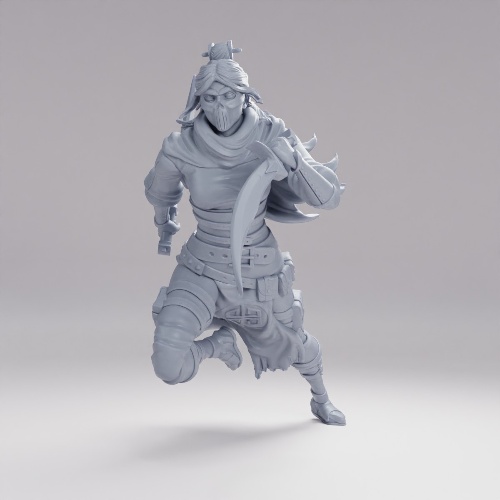 Picture of Masked Kunoichi Running