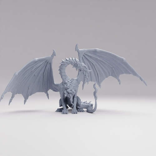 Picture of Moonstone Dragon Sitting