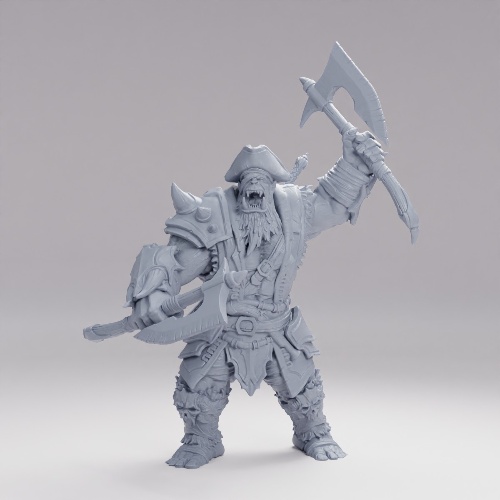 Picture of Orc Pirate Captain Axe