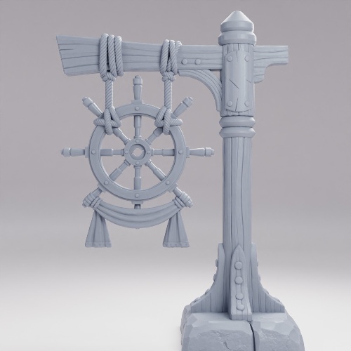 Picture of Pirate Hideout Scatter Pirate Lamppost