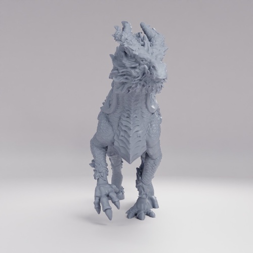 Picture of Qilin White Dragon Horse Mount